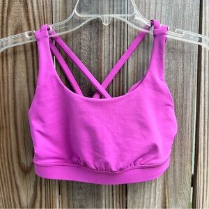 Lululemon Pink Strappy Sports Bra